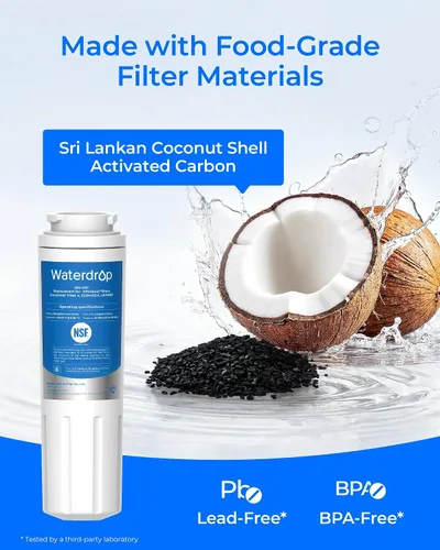 Miniatura 6 de Waterdrop EDR4RXD1 Repuesto para filtro EveryDrop® 4, Whirlpool® UKF8001, 4396395, Maytag® UKF8001AXX-200, UKF8001AXX-750, WD-F07, filtro de agua