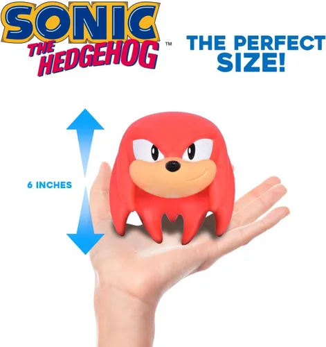Miniatura 2 de Just Toys Sonic The Hedgehog Mega SquishMe – Knuckles Squishy con Licencia Oficial, Espuma de Elevación Lenta – 6″ - Sonic, Knuckles, Tails, Amy