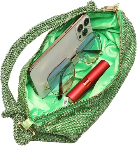 Miniatura 7 de LETODE Bolso de mano de lujo con borlas para mujer, bolso de mano de imitación para boda