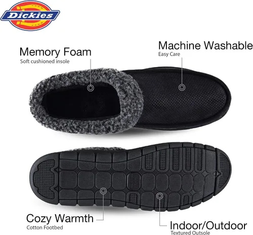 Miniatura 3 de Dickies Pantuflas de espuma viscoelástica con espalda abierta para hombre con suela interiorexterior