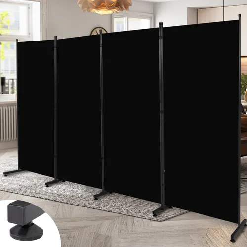 Miniatura 18 de Divisor de habitación, pantalla de privacidad de un solo panel, 71 x 72 pulgadas de alto, divisor grande para separación de habitaciones, tela