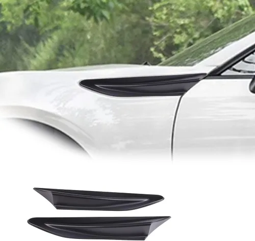 Cubierta de salida de ventilación de aire ABS cromada para Subaru BRZ Toyota 86 2013-2021 Accesorios Juego de 2 piezas (negro mate)