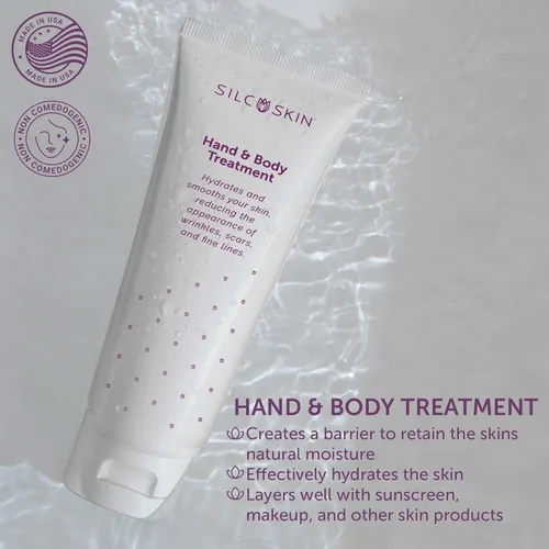 Miniatura 2 de Silcskin Loción a base de agua para manos y cuerpo para piel crepey y líneas finas con silicona de grado médico, 2 onzas, paquete de 2