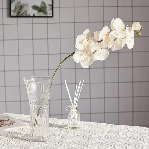 Miniatura 3 de cdar Flores artificiales,Conjunto de tallos de orquídeas artificiales, flor falsa de falaenopsis, decoración de boda para el hogar, azul