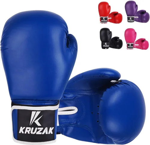 Miniatura 13 de Kruzak Guantes de boxeo simples para sparring, kickboxing, Muay Thai, artes marciales y lucha MMA - Guantes de saco de boxeo para hombres y mujeres