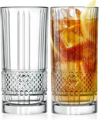 Miniatura 8 de Barski Flauta de tostado, champán, flautas, juego de 6 vasos de cristal de flauta, copas de brindis de boda, vidrio con diseño de borde grueso, 6