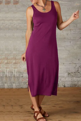 Miniatura 2 de Fair Indigo Vestido midi orgánico sin mangas para mujer