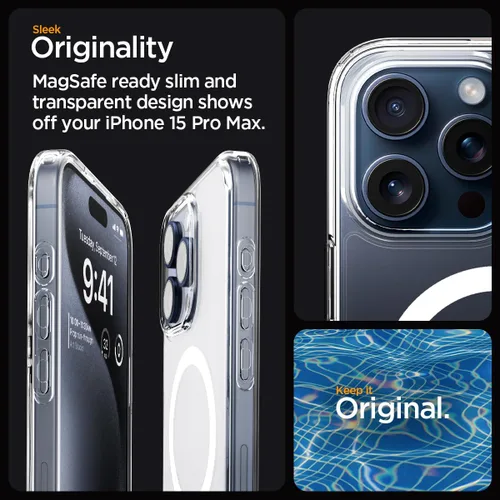 Miniatura 415 de Spigen Funda para iPhone 13 Mini, ultra híbrida MagFit [antiamarilleo] [compatible con Magsafe] - Transparente