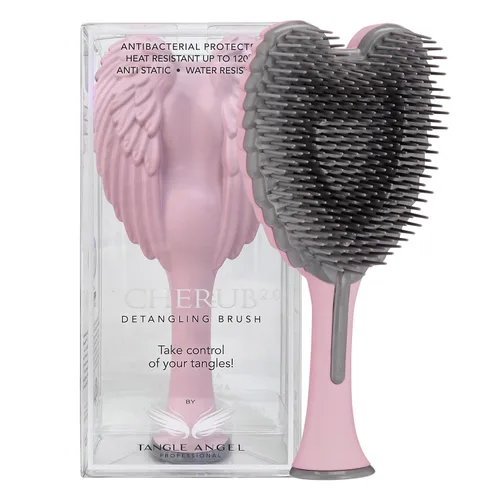 Miniatura 3 de Tangle Angel Cherub - Mini cepillo desenredante para niños, antiestático, suave, desenredante, para cabello húmedo, seco, rizado, grueso, liso u