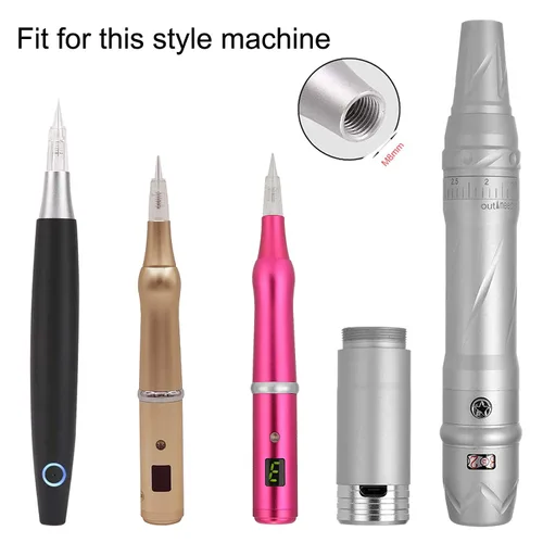 Miniatura 4 de Tatuaje Maquillaje Permanente Máquina Pluma Agujas Suministros (10pcs/Set) P-J094 (3P/3R)