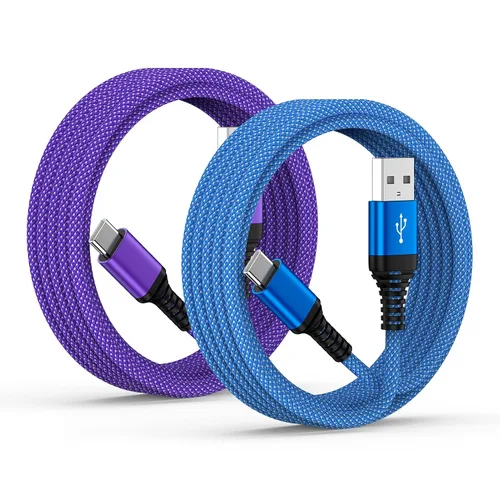 Miniatura 8 de Cable de carga rápida para Samsung Galaxy S26 Ultra A17 Z Fold7 Z Flip7 FE S25 Edge S25 S25+ A36 A16 5G S24, cable de carga Android de 6 pies tipo