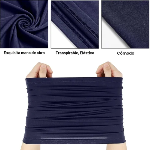 Miniatura 5 de Geyoga 6 piezas de protección UV para el verano, polaina de cuello refrescante, ropa para la cara, polaina para cuello, bufanda, protector solar