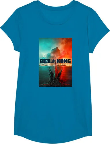 Miniatura 30 de Godzilla vs Kong - Camiseta oficial con póster, Negro