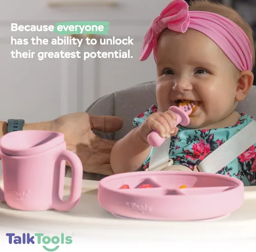 Miniatura 5 de TalkTools ITSY - Taza de entrenamiento de silicona para bebé, taza pequeña con popote para bebé, antifugas, a prueba de derrames y sin BPA