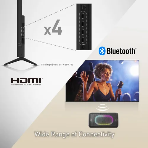 Miniatura 8 de Panasonic Serie W70 (Modelo 2025) 43" LED 4K Ultra HD Smart Fire TV, Presione y pregunte a Alexa, Apple AirPlay, HDR10+, HDMI 2.1, y soporte