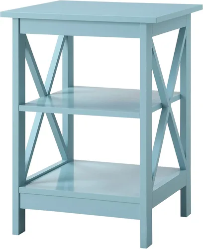 Miniatura 15 de Convenience Concepts Oxford Mesa Final de 15.75" - Mesa moderna de sala de estar con estantes de almacenamiento, mesa auxiliar de noche transicional
