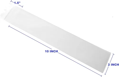 Miniatura 2 de FlanicaUSA 100 bolsas de plástico transparente de 2 x 10 pulgadas, 2 milésimas de pulgada de pulgada de diámetro, resellables, planas, resellables
