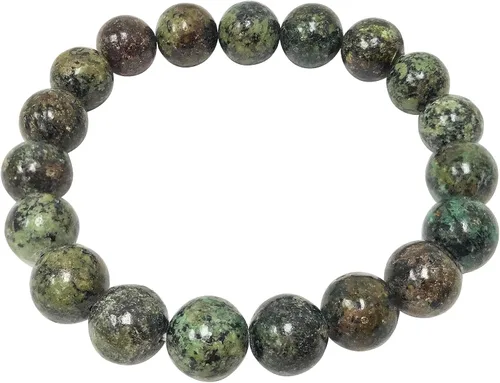 Miniatura 501 de Gem Avenue Handmade Round Bead Stretch Bracelet Unisex Natural Stone Beaded Jewelry for Men & Women, Elastic Wristband for Daily Wear