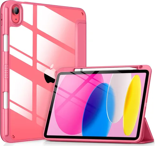Miniatura 19 de VIKESI - Funda para iPad (A16) 11 pulgadas 2025 y iPad 10ª generación 10.9 pulgadas 2022, con parte trasera transparente y marco de TPU a prueba