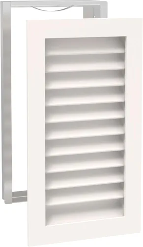 Miniatura 9 de Worth Home Products - Rejilla de retorno vertical de AC de 10 pulgadas de ancho x 20 pulgadas de alto x 3 pulgadas de profundidad para paredes
