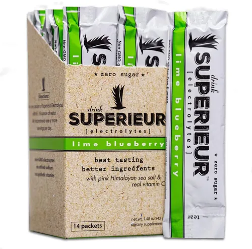 Superieur Paquetes de polvo de electrolitos – Polvo de hidratación de electrolitos veganos con minerales marinos – Apto para dieta cetogénica, sin
