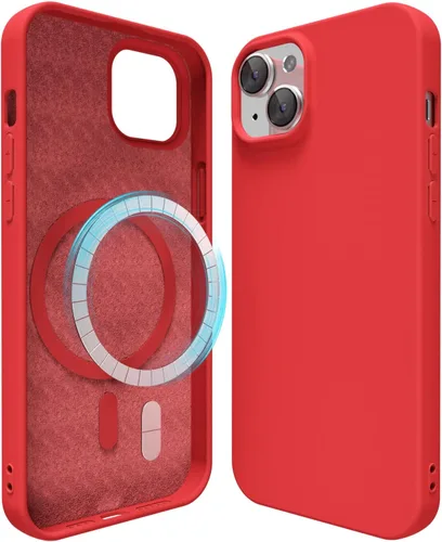 Miniatura 101 de oakxco Funda de silicona para iPhone 12 Pro Max, magnética, compatible con carga inalámbrica Magsafe, cubierta protectora de goma suave y delgada