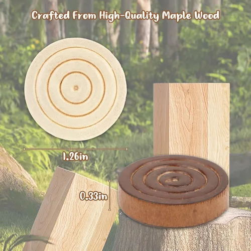 Miniatura 2 de Piezas de madera de damas, 24 piezas de madera con bolsa de almacenamiento, piezas de madera de primera calidad para backgammon, ideal para piezas