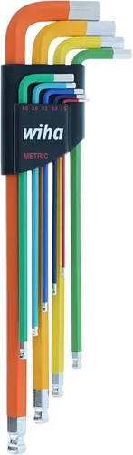 Miniatura 5 de Wiha 66979 Juego de 35 piezas de bandeja de llaves ErgoStar en forma de L - Hex métrico, Hex SAE, Torx