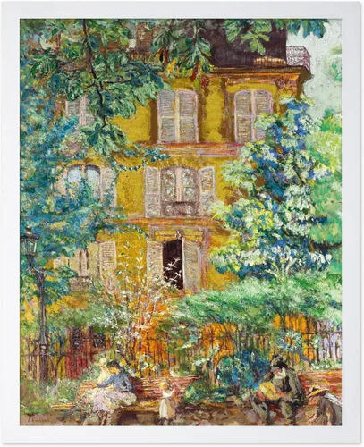 Miniatura 26 de Poster Master Impresión de pintura vintage de árbol de Navidad, póster retro de vacaciones, arte de invierno, diseño abstracto melancólico de pared