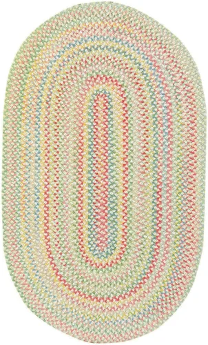 Capel Rugs Baby's Breath - Alfombra ovalada trenzada (2 x 3 pulgadas), color natural