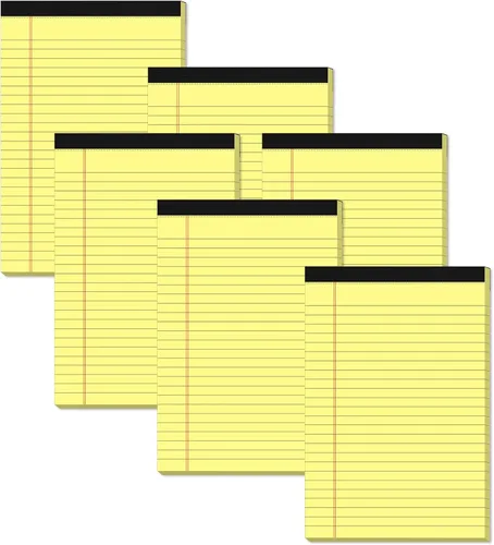 Miniatura 18 de Bloc de notas legales de 5 x 8 pulgadas para oficina, bloc de notas de 5 x 8 pulgadas para el trabajo, papel de 80 GSM, bloc de notas con rayas