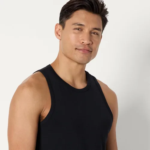 Miniatura 4 de Amazon Essentials Camiseta sin mangas modal súper suave para hombre, paquete de 2