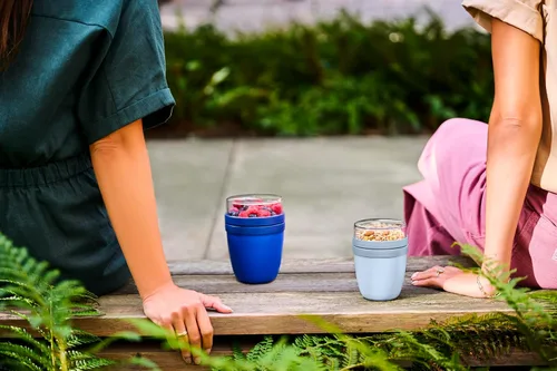 Miniatura 7 de Mepal Tarro de avena durante la noche – Mini – Práctica taza de yogur y taza de muesli – Compartimentos separados para yogur y muesli – Apto