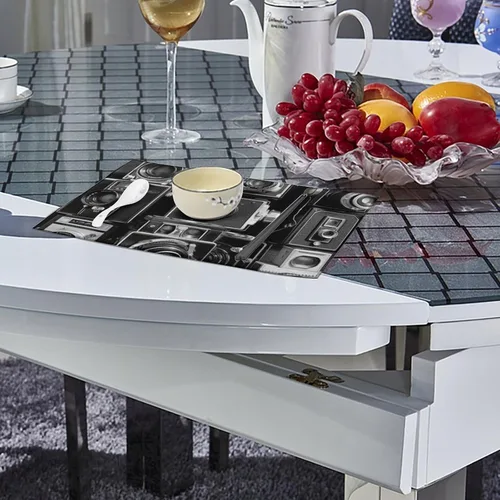 Miniatura 4 de Retro Cool Camera Collection Placemats Set of 4 Easy Clean Washable Canvas Table Mats Heat Resistant Dining Table Cloth Place Mats for Kitchen