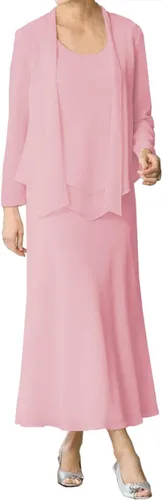 Miniatura 5 de ISABUFEI Mother of The Bride Dresses Long 2025 - Chiffon Mother of The Groom Dress with Jacket