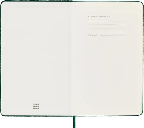 Miniatura 6 de Moleskine Cuaderno de terciopelo de edición limitada, grande, a rayas, caja verde (5 x 8.25)