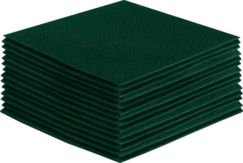 Miniatura 228 de FabricLA Hojas de fieltro acrílico para manualidades, cuadrados de fieltro precortados suaves de 4 x 4 pulgadas (3.9 in x 3.9 in), utiliza hojas