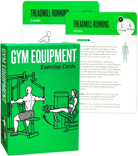 Miniatura 17 de Tarjetas de entrenamiento con rodillo de espuma, 62 tarjetas de ejercicios de gran tamaño de 5 x 3.5 pulgadas, tarjetas de fitness para mujeres