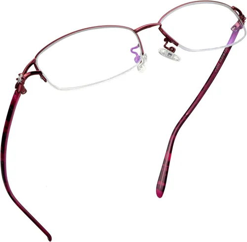 Miniatura 11 de LifeArt Gafas de lectura sin montura de aleación, gafas de bloqueo de luz azul, antirreflejos, púrpura (2339_purple)