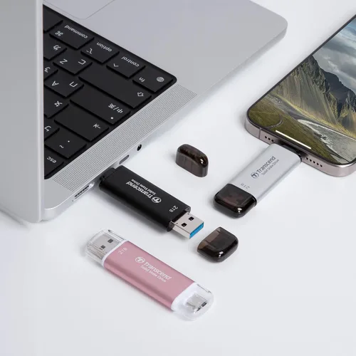 Miniatura 8 de Transcend ESD310 SSD externo de 2 TB, hasta 1,050 MB/s, unidad USB dual para iPhone17,16,15, iPad y Mac/Tesla/Steam Deck/ROG Ally/MSI Rosa