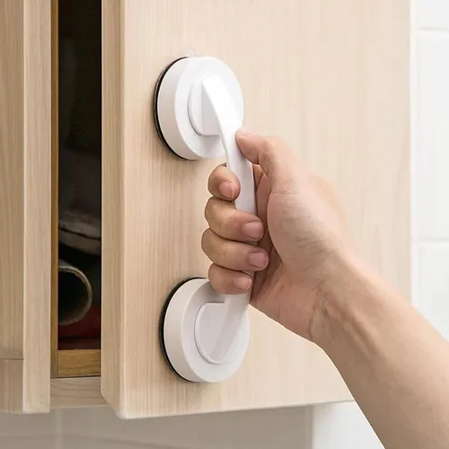 Miniatura 4 de KAFENDA Manijas de vidrio para puertas y ventanas, puertas correderas de baño, pasamanos de ducha. Reposabrazos con ventosa para armarios, armarios
