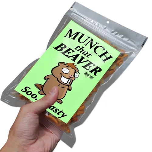 Miniatura 2 de Munch That Beaver Trail Mix - Ideas de regalo únicas para amigos, divertidos regalos de broma de castor para hombres y mujeres, rellenos