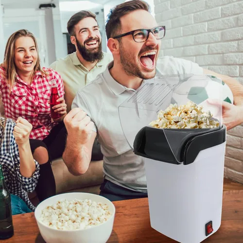 Miniatura 5 de BESTOYARD Small Home Popcorn Machine 110v Air Popcorn Maker Abs Plastic Snack Maker for Domestic Use White for Healthy Oil-free Popping