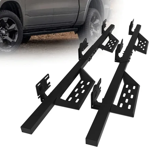 NIXON OFFROAD Estribos laterales compatibles con Dodge Ram 1500 Crew Cab 2019, 2020, 2021, 2022, 2023, 2019, 2020, 2023, escalón lateral de 4