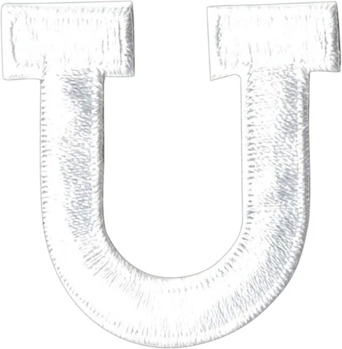 Miniatura 13 de Letras y números blancos de 1-7/8", parche para planchar, bordado (letra M)