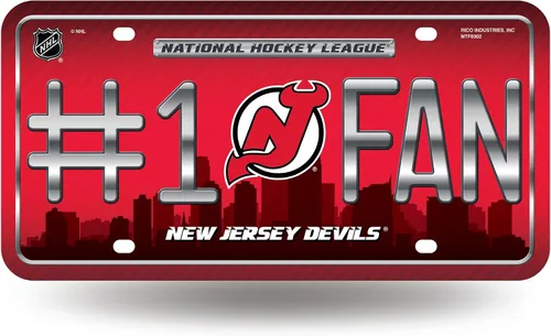 Miniatura 22 de NHL #1 - Placa de matrícula metálica para ventilador
