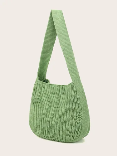 Miniatura 55 de ENBEI Bolsos de hombro para mujer Bolsos de ganchillo Bolso de punto grande Bolso de mano estético para la escuela lindo Bolsas de mano Bolsa