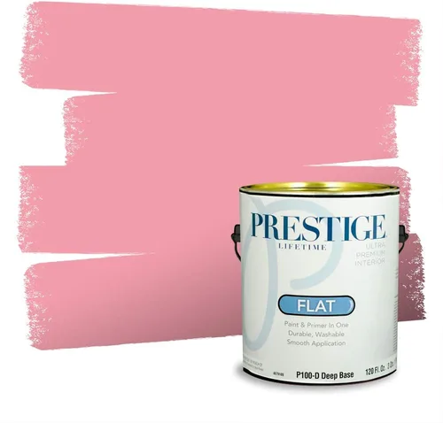 Miniatura 616 de Prestige Paints Pintura exterior e imprimación en uno, 1 galón, plano, coincidencia comparable de Valspar* Amber Rose*