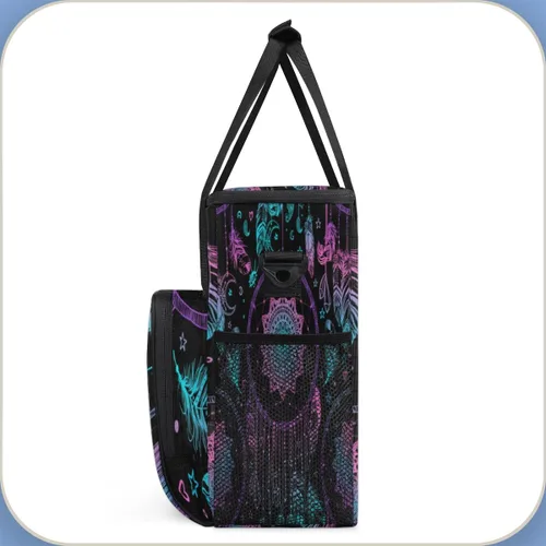Miniatura 4 de Dreamcatcher - Bolsa de transporte para cafetera de mandala, bolsa de almacenamiento de viaje compatible con K-Mini o K-Mini Plus, estuche portátil