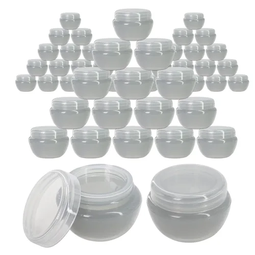 Miniatura 19 de Beauticom - Frascos (0.35 oz / 0.3 fl oz) esmerilados con revestimiento interior para guardar exfoliantes, aceites, ungüentos, cremas, lociones